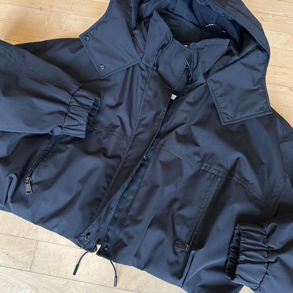 Zara Like New Black puffy bomber hooded jkt, XL, P1404 - Picture 3 of 6